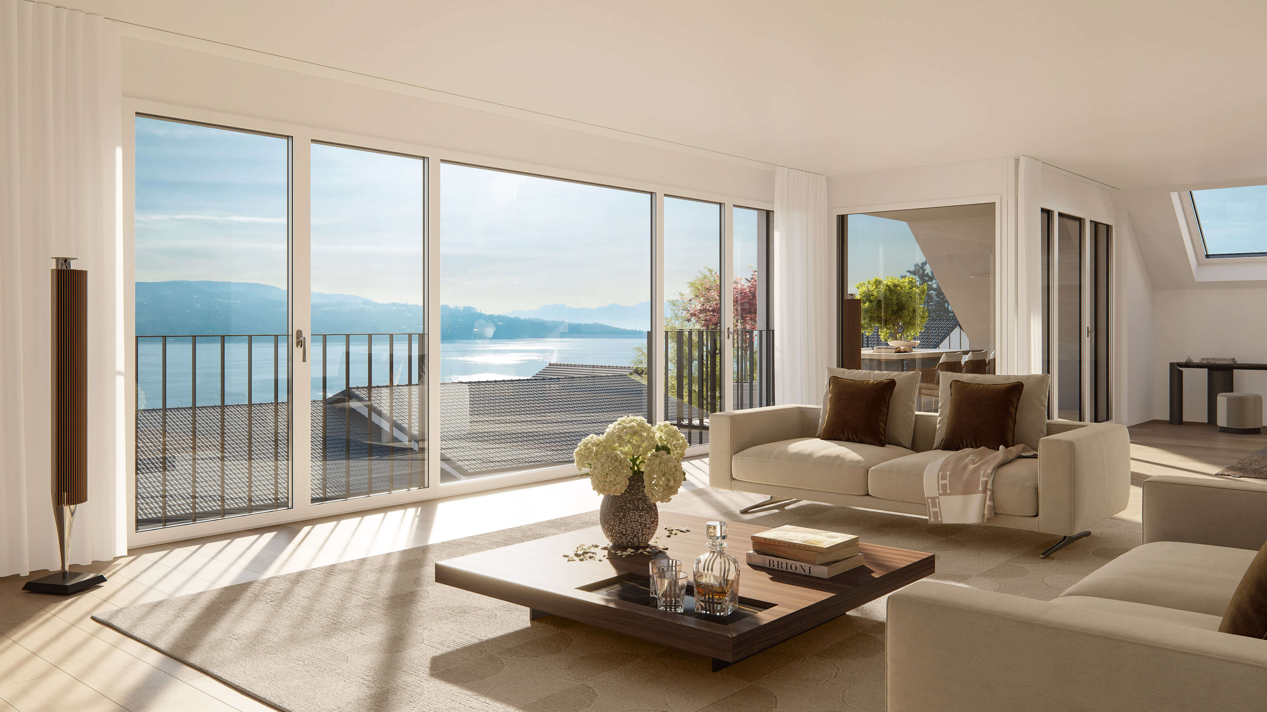 Wohnzimmer mit Seesicht, Horgen